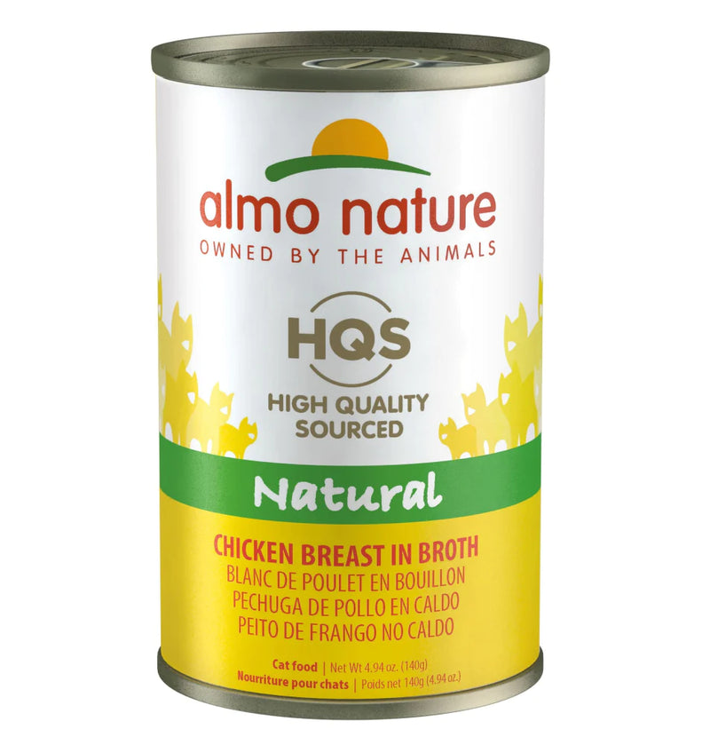 Almo Nature HQS Natural Cat Grain Free Additive Free Chicken Breast Canned Cat Food