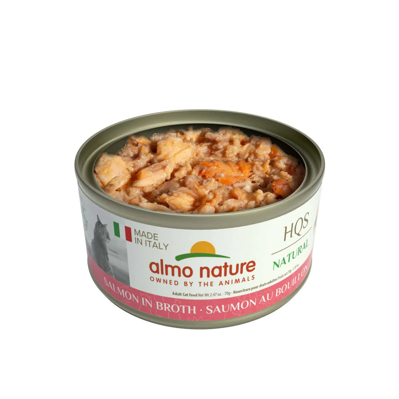 Almo Nature HQS Natural Cat Grain Free Salmon Canned Cat Food