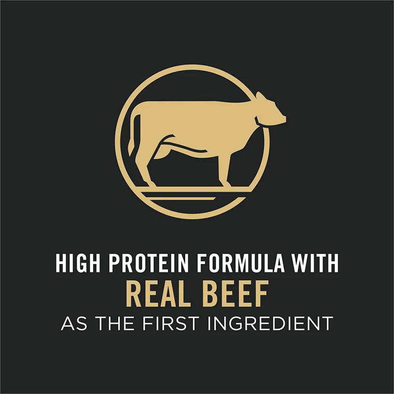 Purina Pro Plan With Probiotics High Protein Shredded Blend Beef & Rice Formula Dry Dog Food