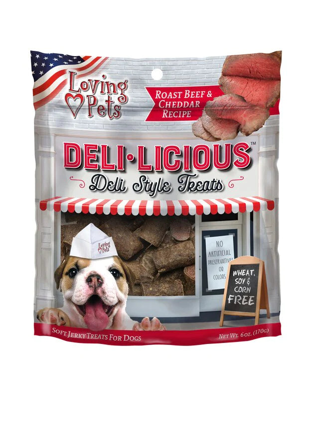 Loving Pets Deli-licious Roast Beef & Cheddar Recipe Dog Treats