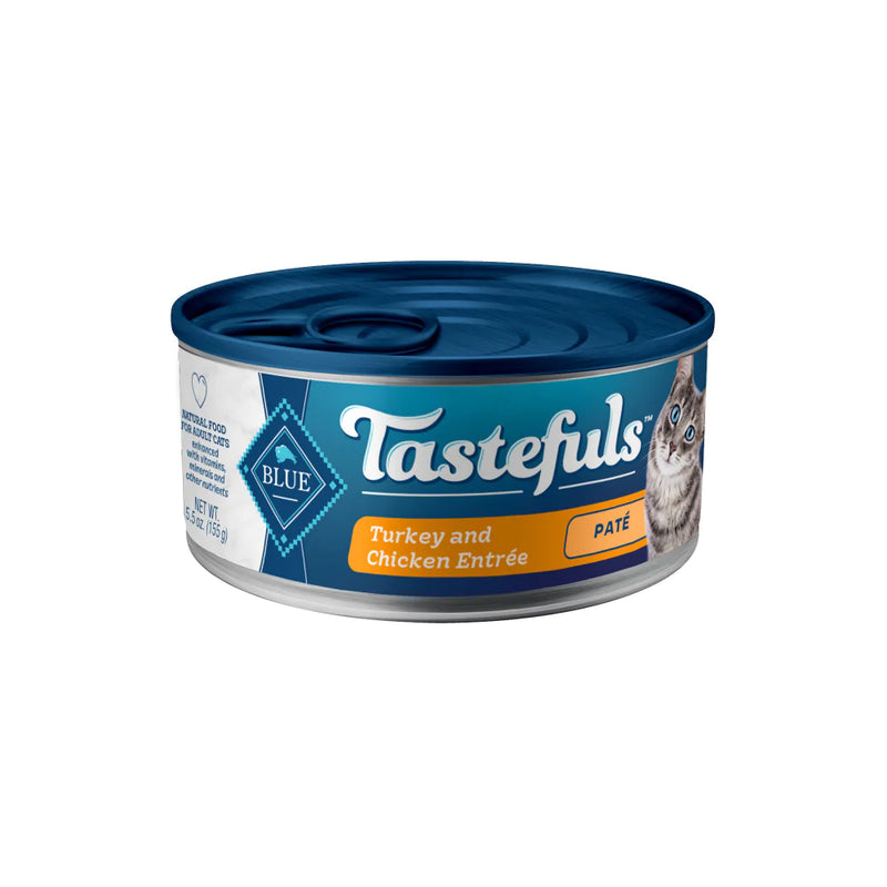 Blue Buffalo Tastefuls Natural Pate Turkey & Chicken Entree Wet Cat Food