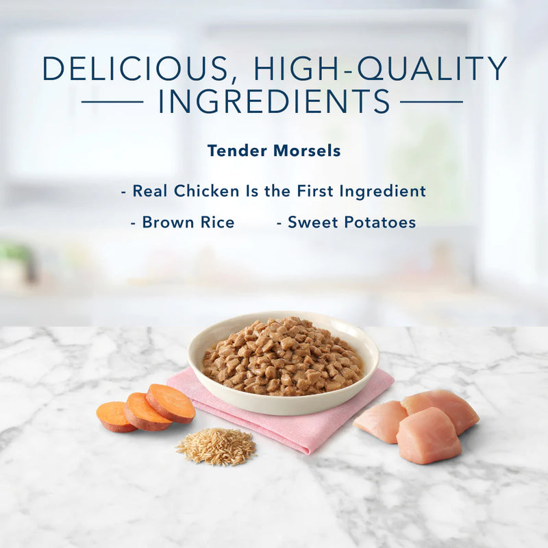 Blue Buffalo Tastefuls Natural Tender Morsels Chicken Entree Wet Cat Food