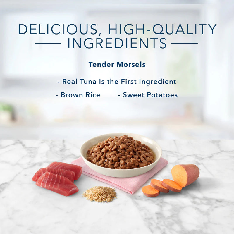 Blue Buffalo Tastefuls Natural Tender Morsels Tuna Entree Wet Cat Food