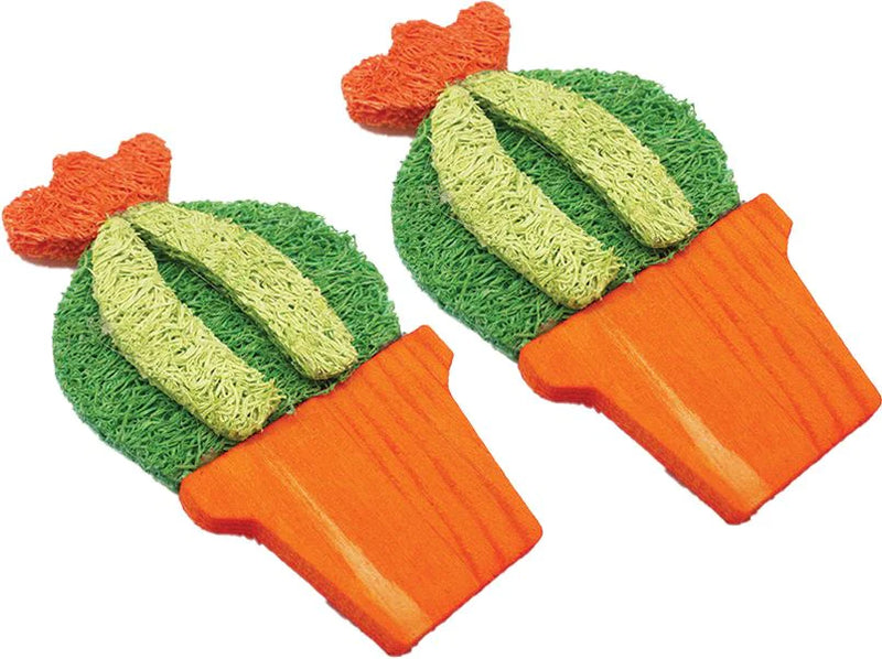 A & E Nibbles Loofah Barrel Cactus Small Animal Toy