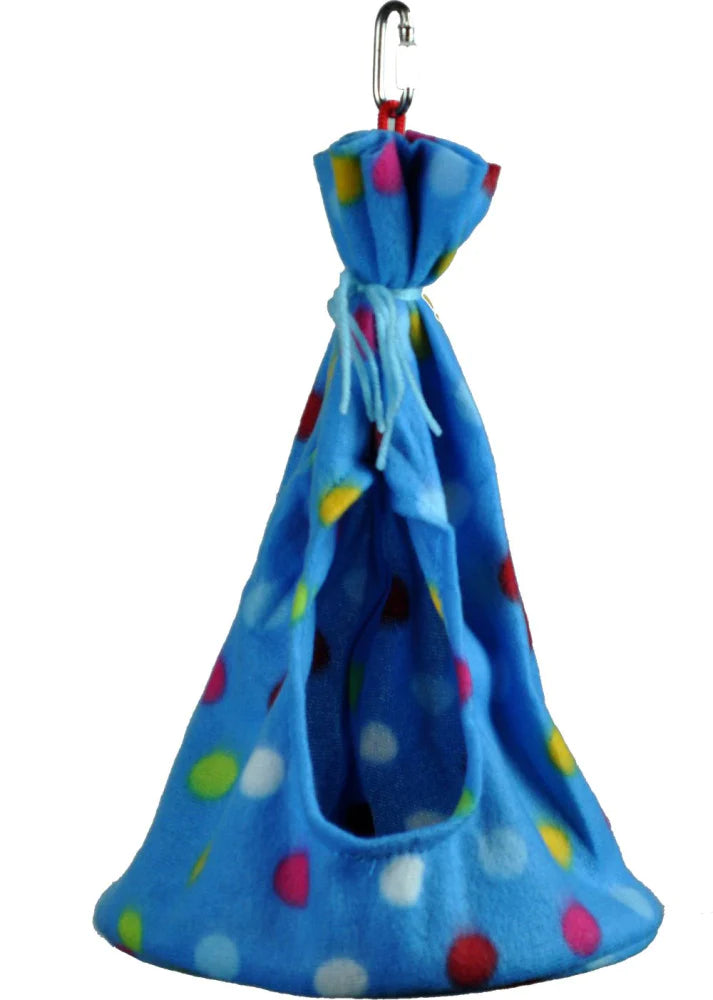 A & E Happy Beaks Fleece Teepee Bird Cage Accessory