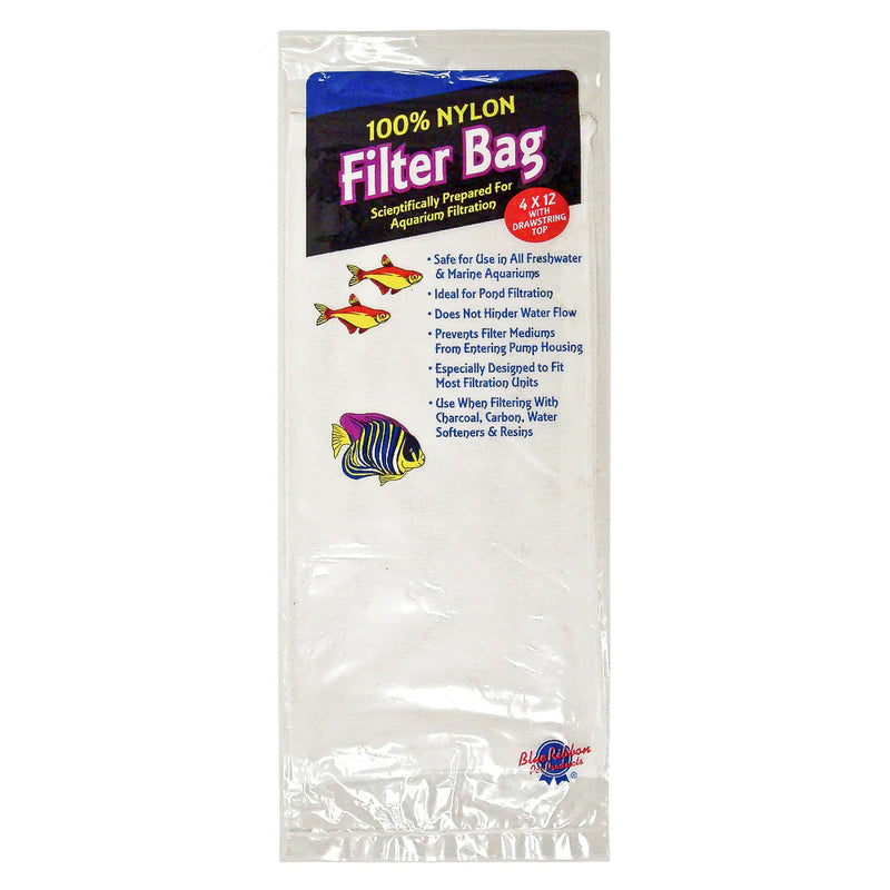 Blue Ribbon Aquarium Supplies Nylon Filter Bag With Draw String