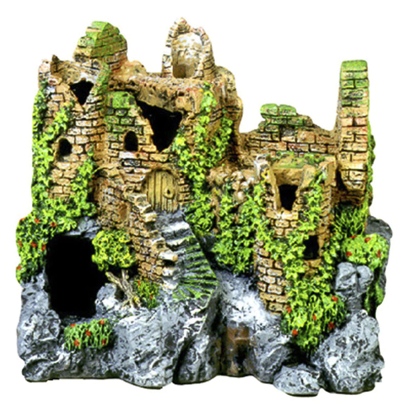 Blue Ribbon Exotic Environments Forgotten Ruins Crumbling Castle Caves Tank Accessory