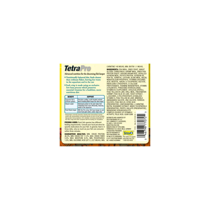 Tetra Tropical Crisps Fish Food