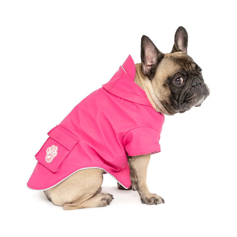 Canada Pooch Torrential Tracker Pink Rain Coat for Dogs