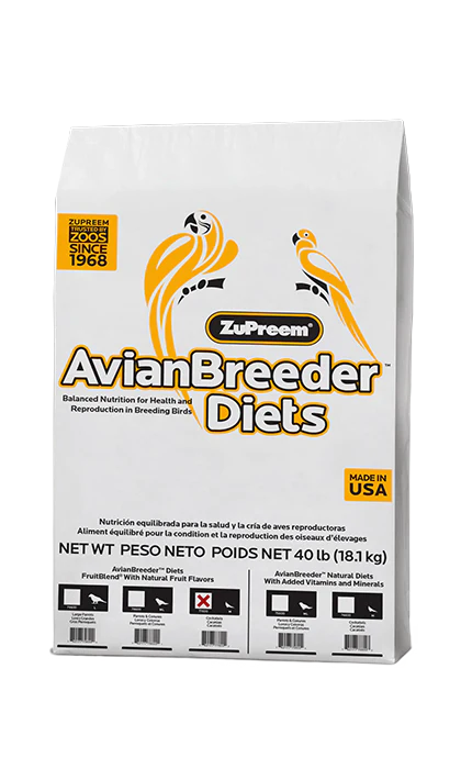 Zupreem AvianBreeder FruitBlend Flavor Food with Natural Flavors for Medium Birds