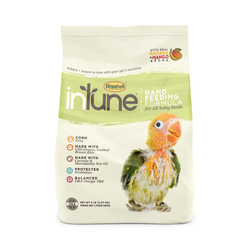 Higgins inTune Hand Feeding Formula Baby Bird Food