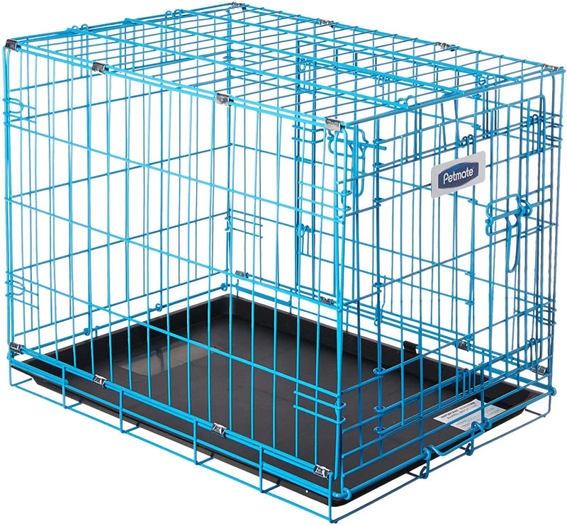 Petmate Puppy 2 Door Training Retreat Kennel Blue