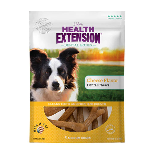 Health Extension Dental Bones Cheese Flavor Dog Treat