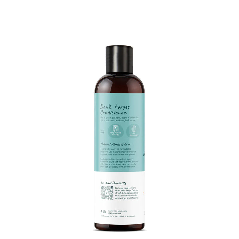 kin+kind Natural Moisturizing Unscented Conditioner for Dogs & Cats