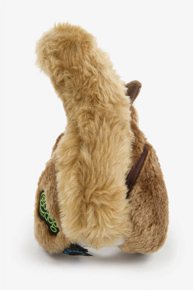 Go Dog Wildlife Chipmunk with Chew Guard Technology Durable Plush Squeaker Dog Toy