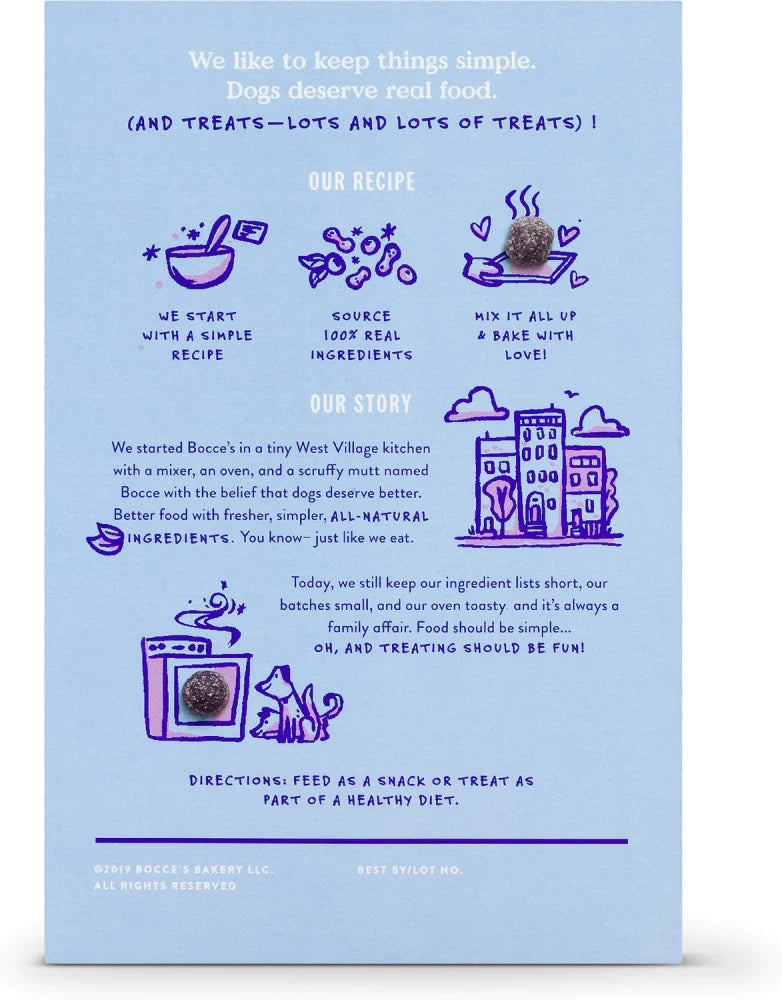 Bocce's Bakery PB & Blueberry Crispies Dog Treats Dog Treats