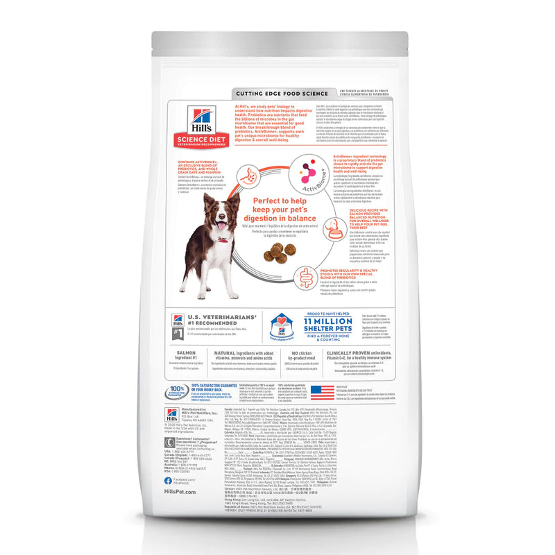 Hill's Science Diet Adult Perfect Digestion Salmon Dry Dog Food