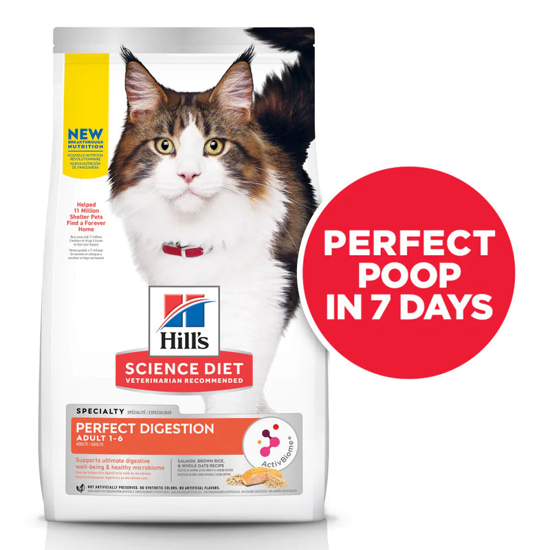 Hill's Science Diet Adult Perfect Digestion Salmon Dry Cat Food