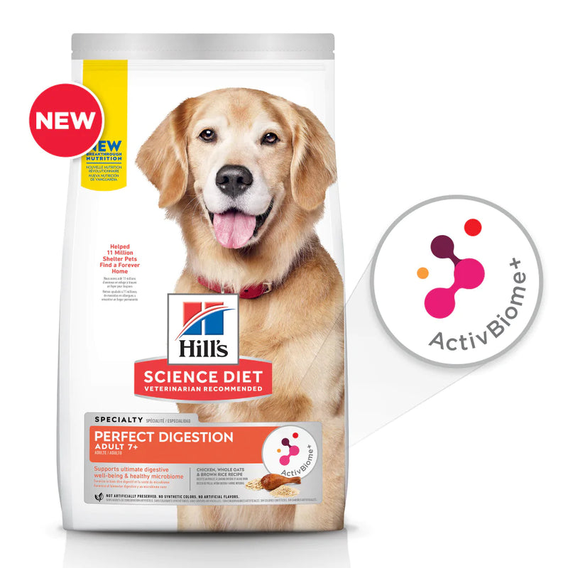 Hill's Science Diet Adult 7+ Perfect Digestion Chicken Dry Dog Food