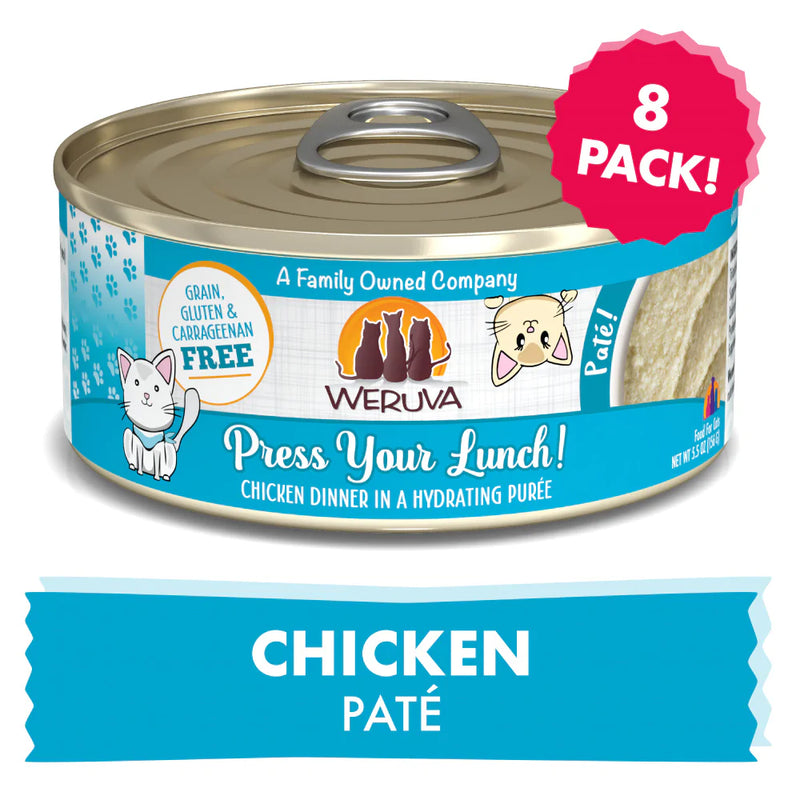 Weruva Classic Cat Pate Press Your Lunch! with Chicken Canned Cat Food