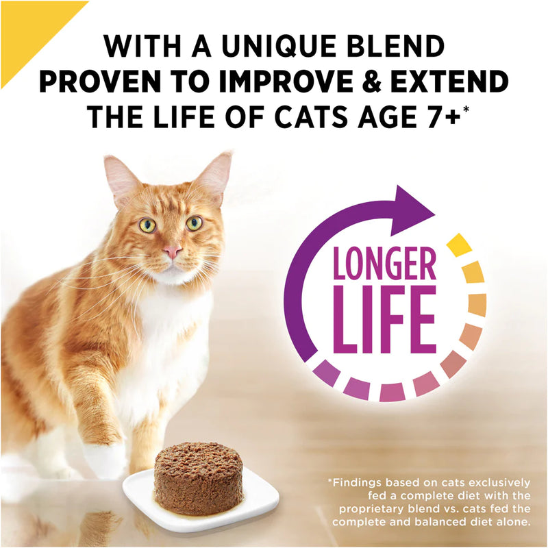 Purina Pro Plan Grain-Free Senior Pate Prime Plus Seafood Favorites Wet Cat Food Variety Pack