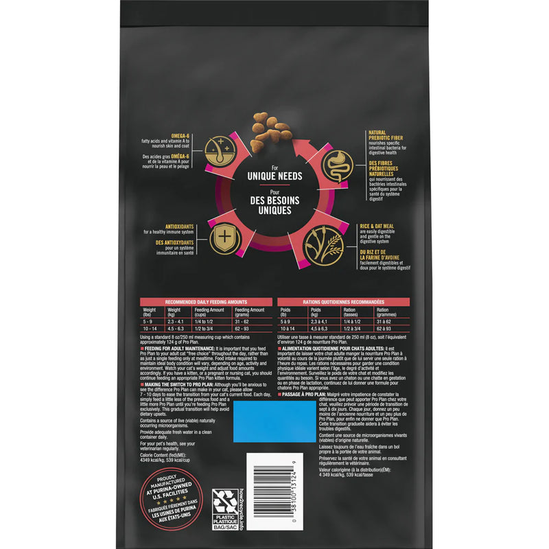 Purina Pro Plan High Protein Sensitive Skin & Stomach Lamb & Rice Formula Dry Cat Food