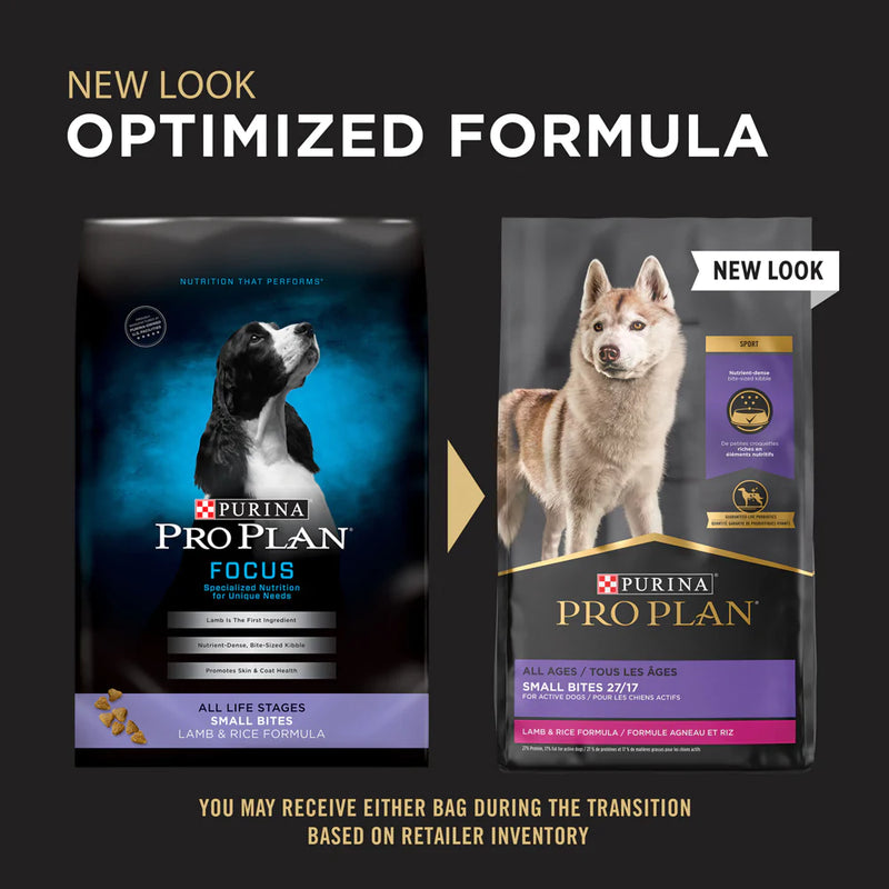 Purina Pro Plan Small Bites Lamb & Rice Formula High Protein, High Energy Dry Dog Food