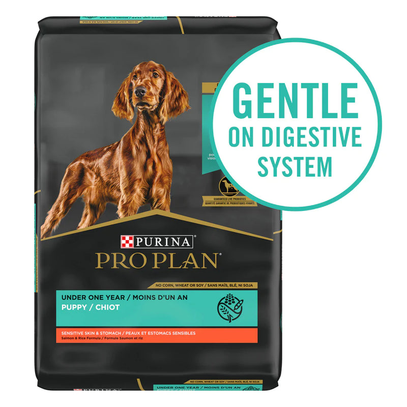 Purina Pro Plan Probiotic Sensitive Stomach Sensitive Skin & Stomach Salmon & Rice Formula Dry Puppy Food