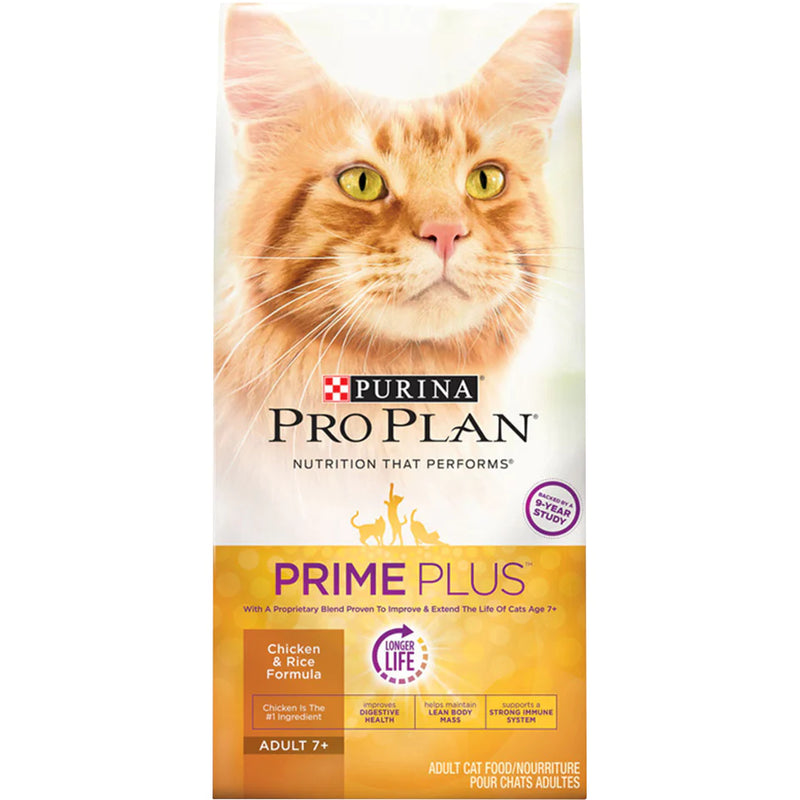 Purina Pro Plan Prime Plus Chicken & Rice Formula Senior Dry Cat Food