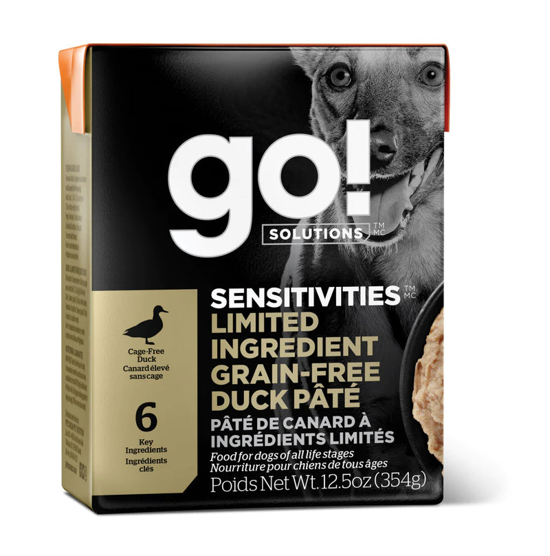 Petcurean Go! Sensitivities Limited Ingredient Grain Free Duck Pate Wet Dog Food