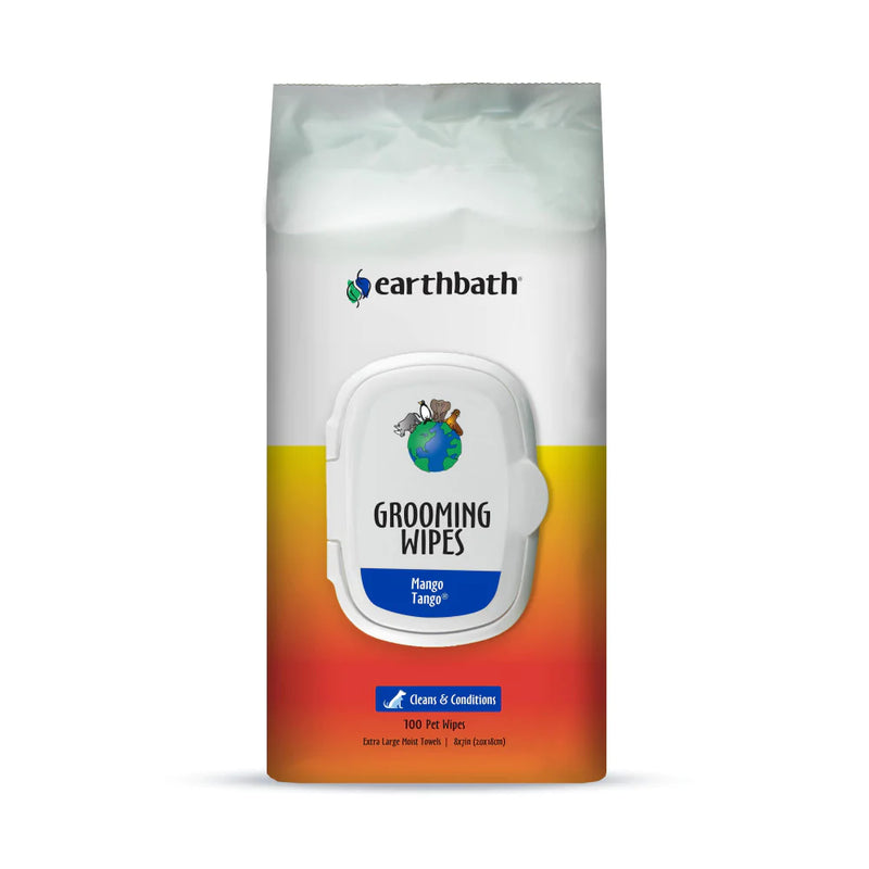 Earthbath Grooming Cleans & Conditions Mango Tango Plant-Based Wipes