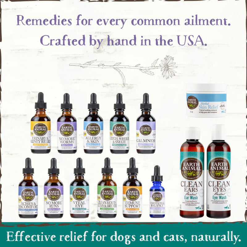 Earth Animal Herbal Topical Remedies Clean Ears Ear Wash
