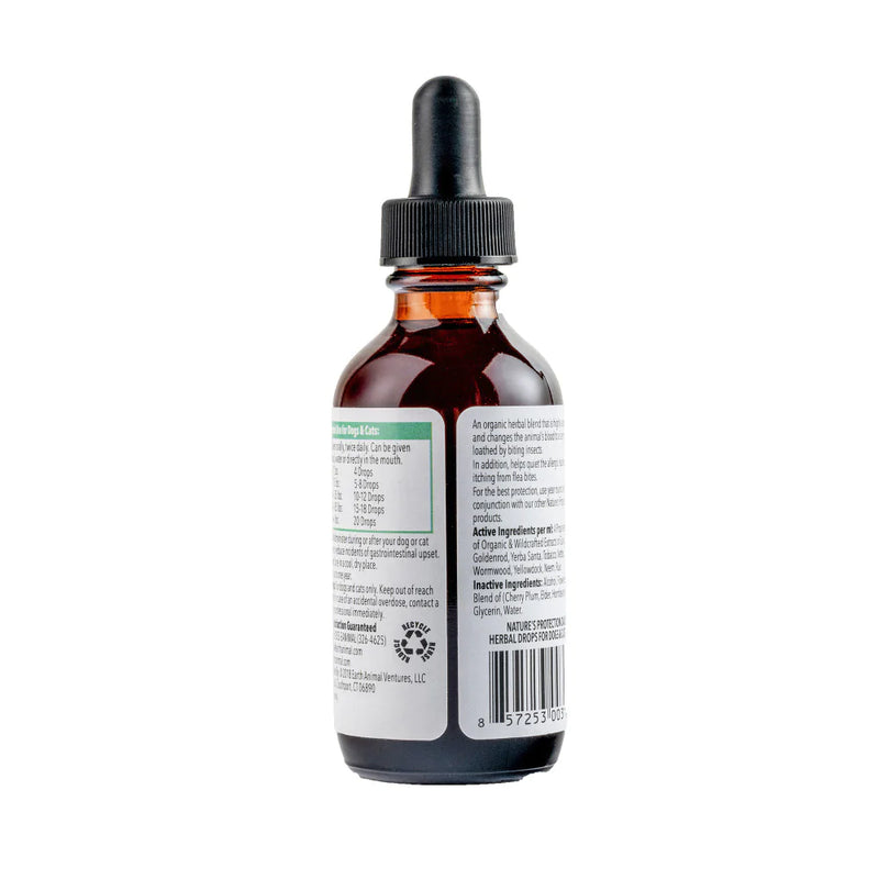 Earth Animal Nature's Protection Flea & Tick Prevention Daily Internal Herbal Drops