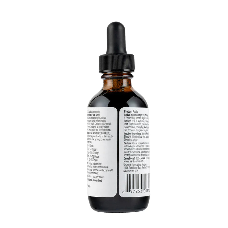Earth Animal Organic Herbal Remedies Clean Mouth, Gums, & Breath
