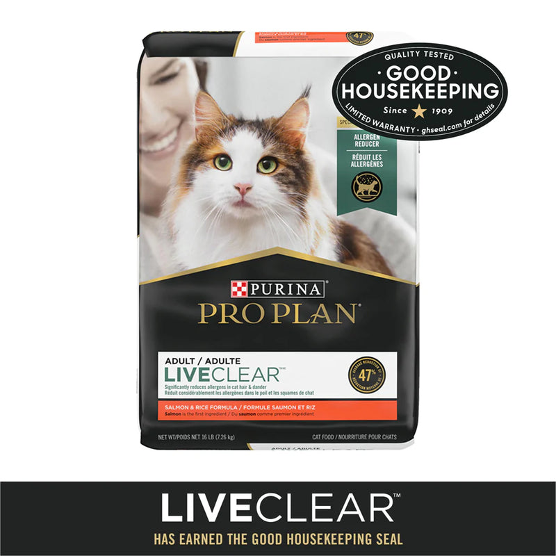 Purina Pro Plan LIVECLEAR With Probiotics Salmon & Rice Formula Dry Cat Food