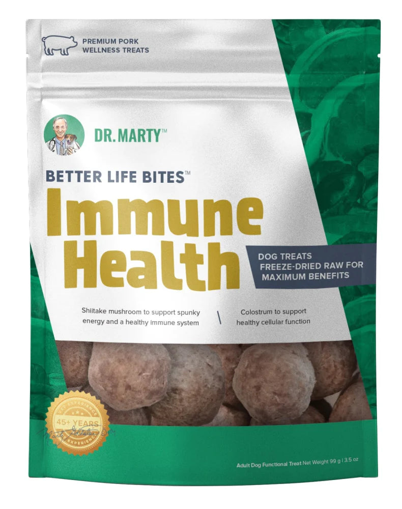 Dr. Marty Freeze Dried Raw Dog Treats Better Life Bites Immune Health