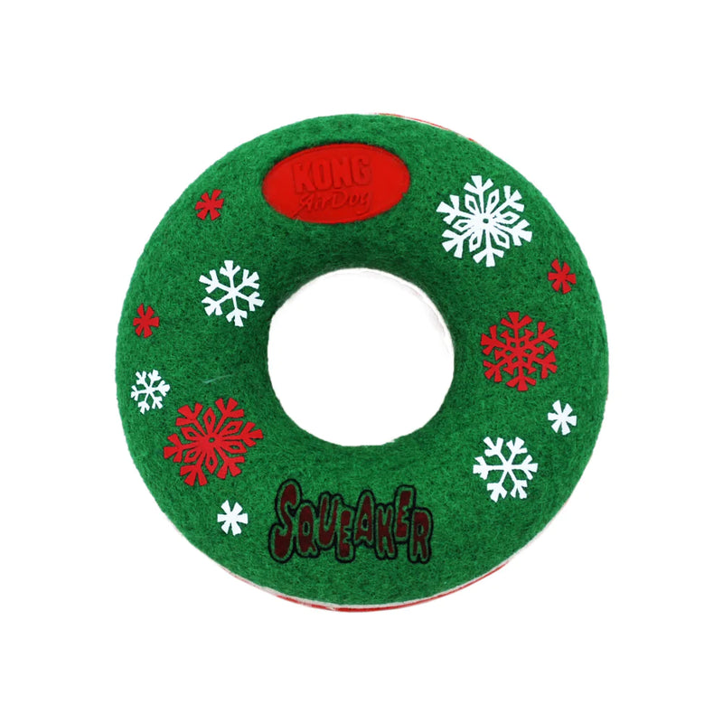 KONG Holiday AirDog Donut Medium Dog Toy