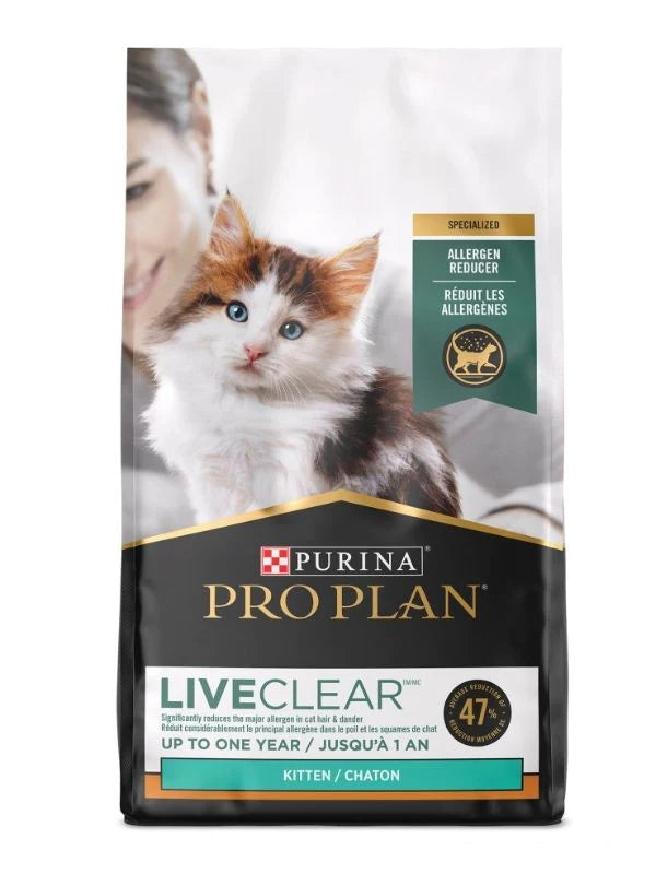 Purina Pro Plan LiveClear Dry Cat Food for Kittens Chicken & Rice Formula