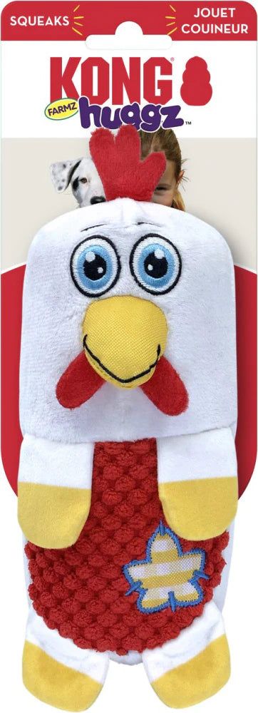 KONG Huggz Farmz Chicken Plush Toy