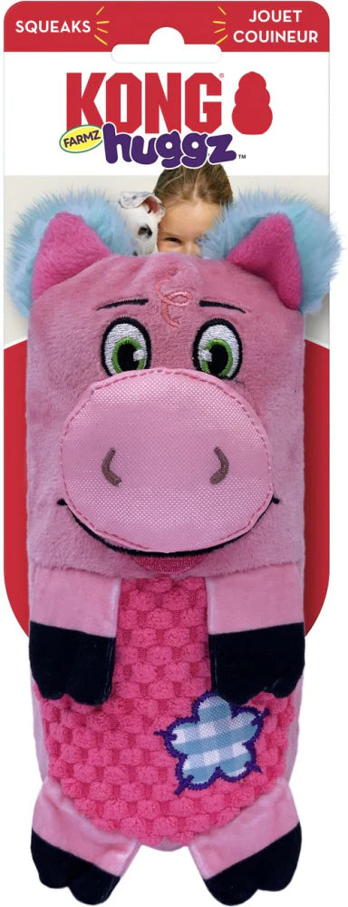 KONG Huggz Farmz Pig Plush Toy
