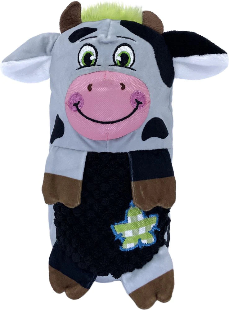 KONG Huggz Farmz Cow Plush Toy