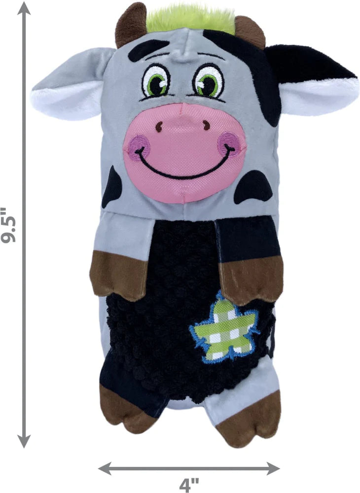 KONG Huggz Farmz Cow Plush Toy