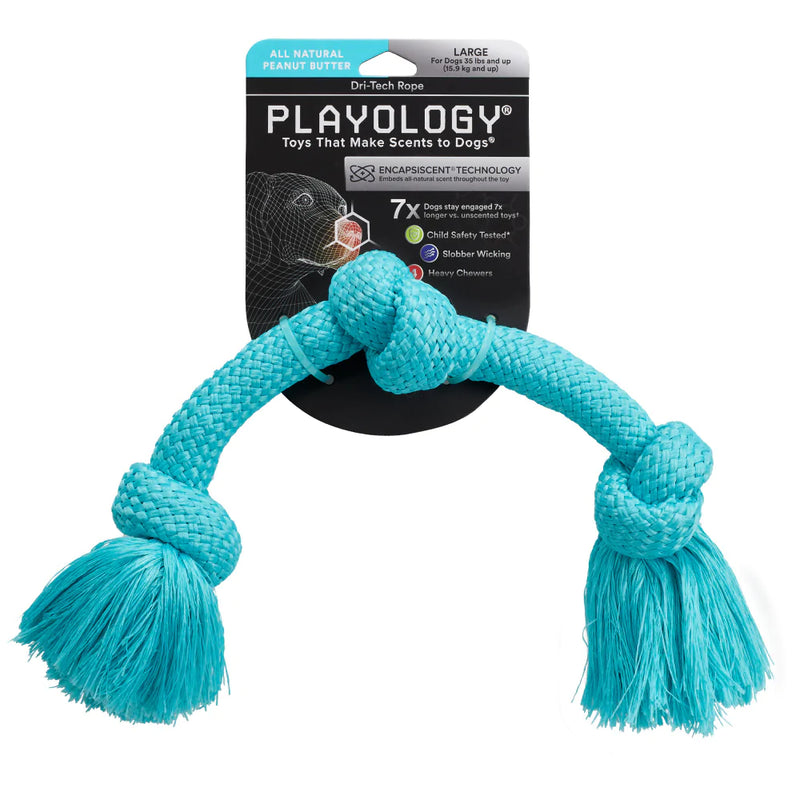 Playology Dual Layer Bone Peanut Butter Scented Dog Toy