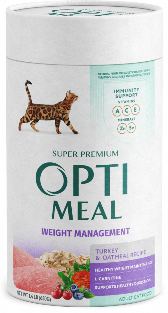 Optimeal Weight Management Turkey & Oatmeal Recipe Adult Cat Dry Food