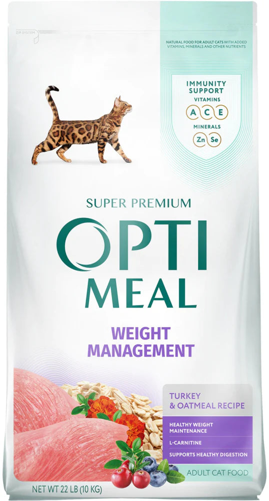 Optimeal Weight Management Turkey & Oatmeal Recipe Adult Cat Dry Food