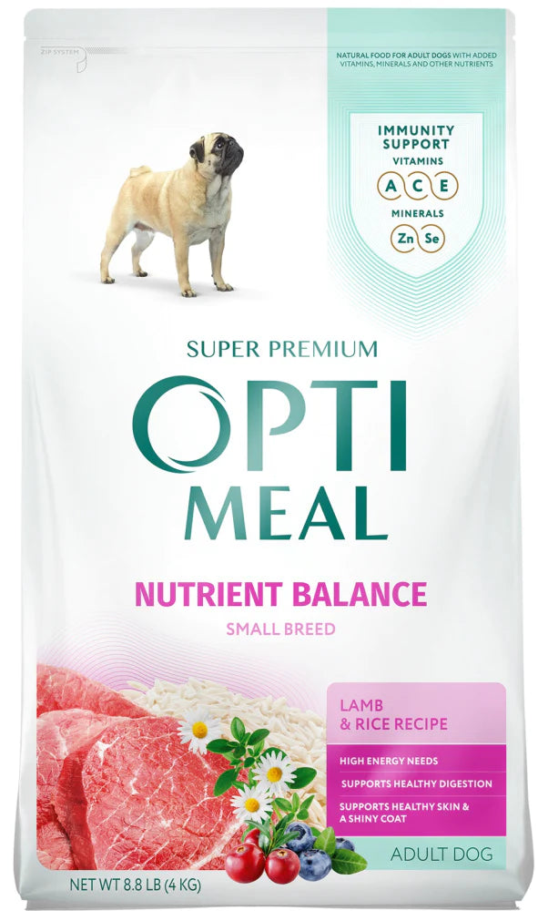 Optimeal Small Breed Nutrient Balance Lamb & Rice Recipe Adult Dog Dry Food