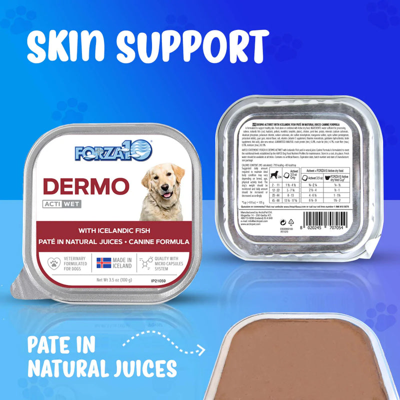 Forza10 Nutraceutic ActiWet Dermo Icelandic Fish Recipe Wet Dog Food