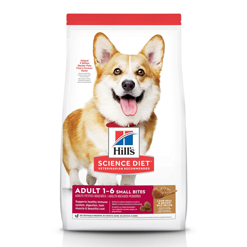 Hill's Science Diet Adult Small Bites Dry Dog Food, Lamb Meal & Brown Rice Recipe