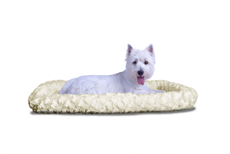 Ultra Plush Bolster Pet Bed for Crates & Kennels