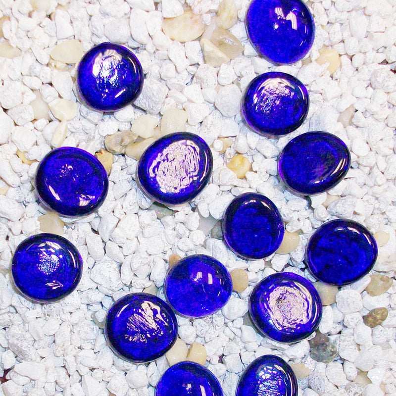 Penn Plax Gem Stones Blue Aquarium Marbles individual view